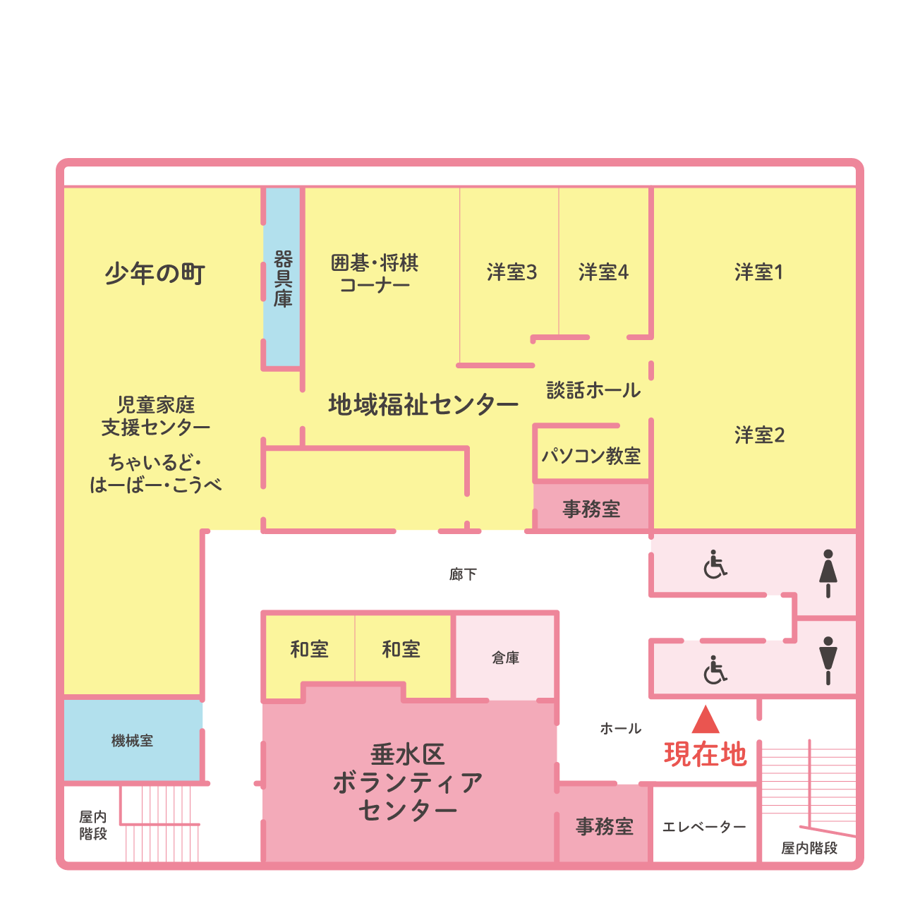 ３階のフロアマップ